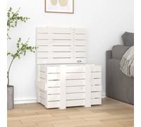 (white, 58 x 40.5 x 42 cm) vidaXL Solid Wood Pine Storage Box Blanket Box Multi Colours 58/91x40.5x42 cm