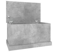vidaXL Storage Box Concrete Grey 70x40x38 cm Engineered Wood