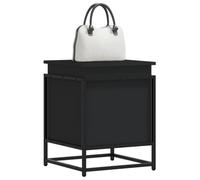 vidaXL Storage Box with Lid Toy Box Blanket Box Chest Black Engineered Wood