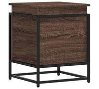 vidaXL Storage Box with Lid Toy Box Blanket Box Brown Oak Engineered Wood