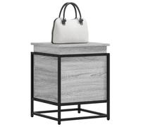 vidaXL Grey Sonoma Engineered Wood Storage Box with Lid - 40x40x51.5cm - Toy Blanket Chest with Industrial Metal Frame, Versatile Coffee/Couch Table