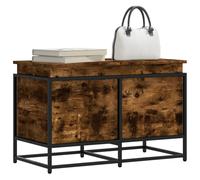 Storage Box with Lid Storage Trunk Toy Box Blanket Box Engineered Wood vidaXL