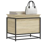 vidaXL Storage Box with Lid Toy Box Blanket Box Sonoma Oak Engineered Wood