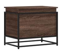 vidaXL Storage Box with Lid Toy Box Blanket Box Brown Oak Engineered Wood