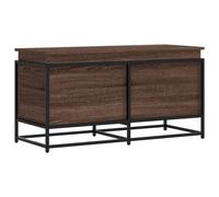 vidaXL Storage Box with Lid Toy Box Blanket Box Brown Oak Engineered Wood