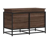 vidaXL Storage Box with Lid Toy Box Blanket Box Brown Oak Engineered Wood