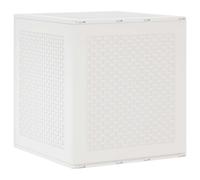 VidaXL Storage Box With Storage White 55 X 53 X 57 Cm Polypropylene