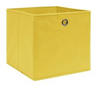 vidaXL Storage Boxes 4 pcs Non-woven Fabric 28x28x28 cm Yellow