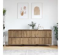 vidaXL Storage Cabinet 3 pcs Artisan Oak 60 x 35 x 70 cm