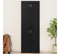 vidaXL Storage Cabinet 3 pcs Black Oak