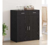 vidaXL Storage Cabinet Black oak 80 x 42.5 x 93.5 cm Engineered wood