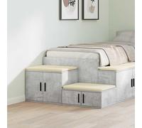 vidaXL Storage Cabinet Concrete grey 108 x 41 x 40 cm Engineered wood