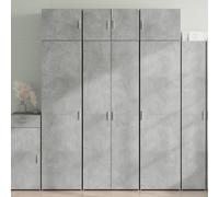 vidaXL Storage Cabinet Concrete Grey 70x42.5x225 cm Engineered Wood