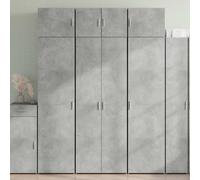 vidaXL Storage Cabinet Concrete Grey 70x42.5x225 cm Engineered Wood