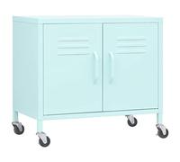 vidaXL Storage Cabinet Home Living Room Office Bedroom Furniture Sideboard Cupboard Bookcase Display Book Storage Cabinet Mint Steel