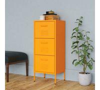 Vidaxl Storage Cabinet Mustard Yellow 42.5X35X101.5 Cm Steel