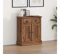 vidaXL Storage Cabinet Natural 65 x 30 x 75 cm Solid Teak Wood