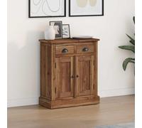 vidaXL Storage Cabinet Natural 65 x 30 x 75 cm Solid Teak Wood
