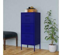 Vidaxl Storage Cabinet Navy Blue 42.5X35X101.5 Cm Steel
