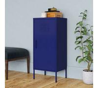 vidaXL Storage Cabinet Navy Blue Steel Home Cupboard Bookcase Book Cabinet