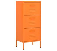 Vidaxl Storage Cabinet Orange 42.5X35X101.5 Cm Steel