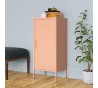 Vidaxl Storage Cabinet Pink 42.5X35X101.5 Cm Steel