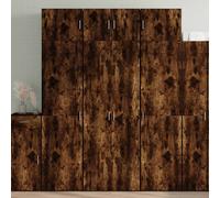 (smoked oak) vidaXL Storage Cabinet Hall Side Cabinet Sideboard Smoked Oak Engineered Wood