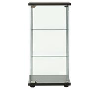vidaXL Storage Cabinet – Tempered Glass – Black