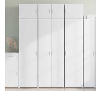 vidaXL Storage Cabinet White 70x42.5x225 cm Engineered Wood