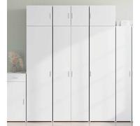 vidaXL Storage Cabinet White 70x42.5x225 cm Engineered Wood