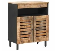 vidaXL Storage Cabinets Beige 60 x 33 x 75 cm Solid Mango Wood, Living Room Stor
