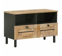 vidaXL Storage Cabinets Beige 70 x 33 x 46 cm Solid Mango Wood, Elegant Rectangu