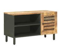 vidaXL Storage Cabinets Beige 80 x 33 x 46 cm Solid Mango Wood, Living Room, Mod