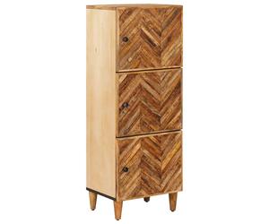 vidaXL Storage Cabinets Brown 40 x 33.5 x 110 cm Solid Mango Wood, Modern Rectan