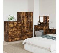 vidaXL Storage Cabinets Smoked Oak 80 x 48 x 105 cm Engineered Wood