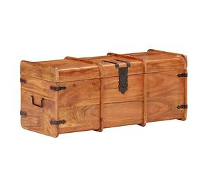 vidaXL Storage Chest 90x40x40 cm Solid Acacia Wood