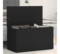vidaXL Storage Chest Black 84x42x46 cm Engineered Wood