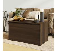 vidaXL Storage Chest Brown Oak 84x42x46 cm Engineered Wood UK HOT