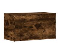 vidaXL Multifunctional Storage Chest-Coffee Table in Smoked Oak-Engineered Wood-Modern Design for Living Room
