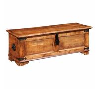 vidaXL Storage Chest Rough Mango Wood
