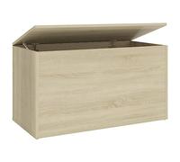 vidaXL Storage Chest Sonoma Oak 84x42x46 cm Engineered Wood