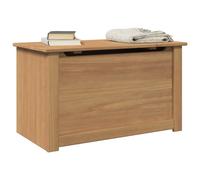 vidaXL Storage Chest with Lid Panama 79x42x46 cm Solid Wood Pine