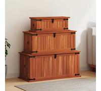 Solid Acacia Wood Storage Chest Cabinet Trunk Wooden Organiser Box vidaXL