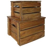 vidaXL Storage Crate Set 2 Pieces, Storage Box for Living Room Home, Tool Chest,