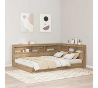 vidaXL Storage Headboard with Shelf Artisan Oak 140 cm Engineered Wood