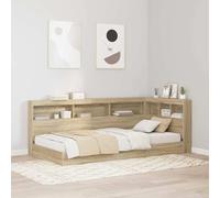 vidaXL Storage Headboard with Shelf Sonoma Oak 75 cm Engineered Wood