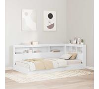 vidaXL Storage Headboard with Shelf White 100 cm Engineered Wood