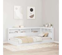 vidaXL Storage Headboard with Shelf White 80 cm Engineered Wood