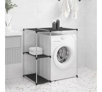 Vidaxl Storage Rack Over Washing Machine Black 87X55X90.5 Cm Iron