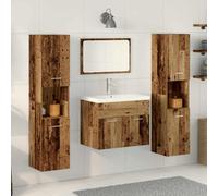 vidaXL Storage Set Wall-mounted 4 pcs Engineered Wood